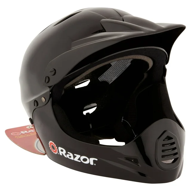 Razor Full Face Multi-Sport Youth Helmet, Glossy Black