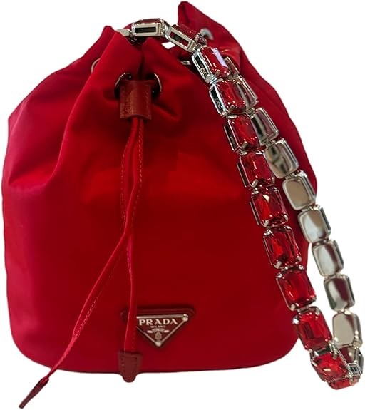 Prada Soft Grain Leather Caramel Brown Mini Shoulder Bag Tote